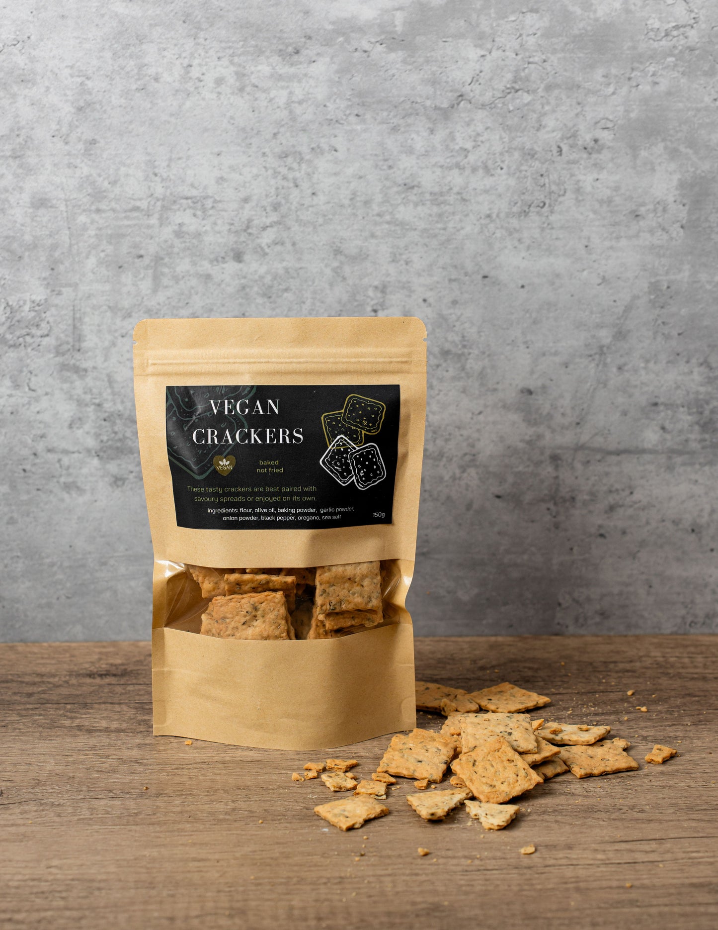 Vegan Herbed Crackers